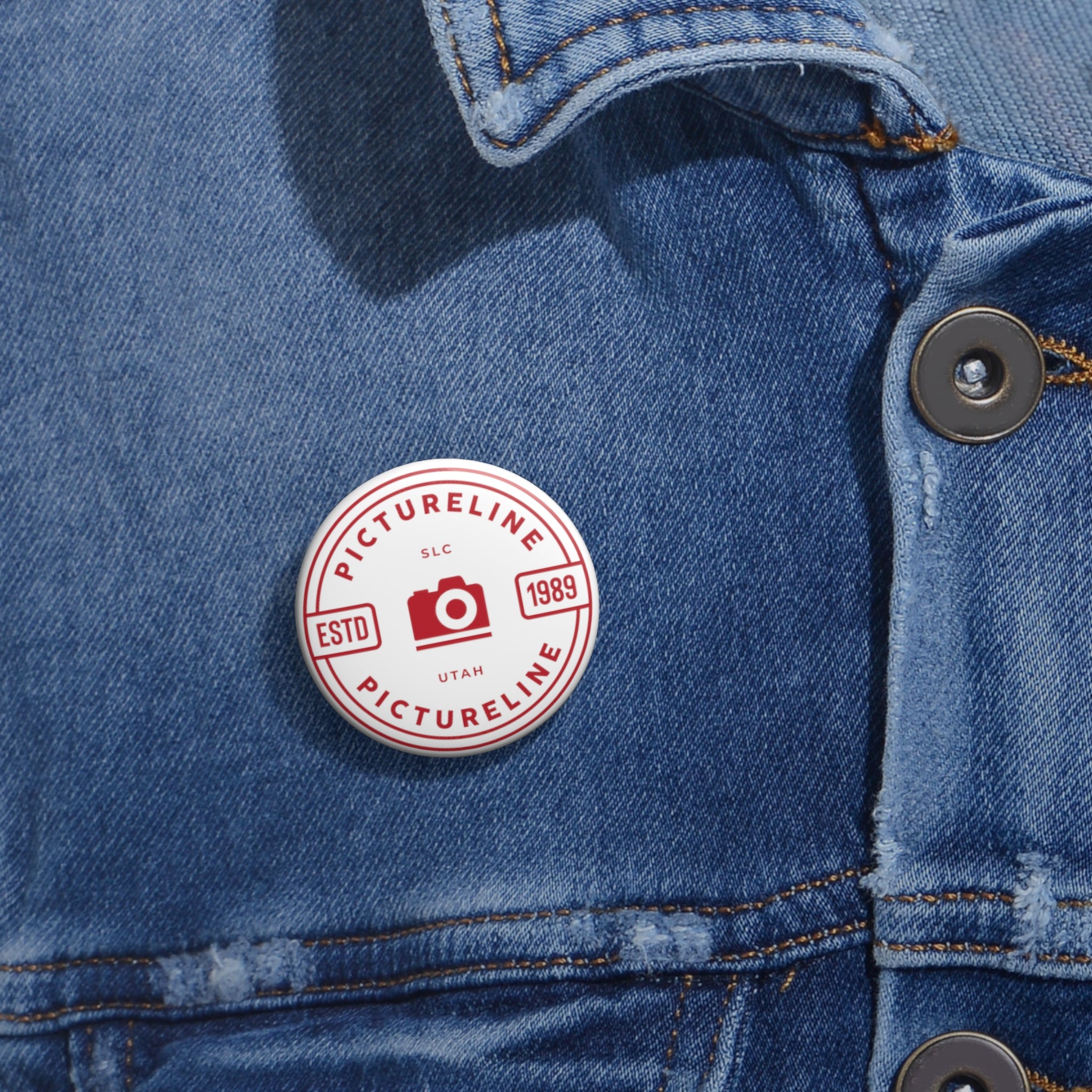 Pictureline Logo Pin - Red