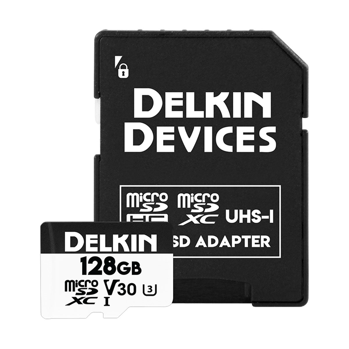 Delkin 128GB Hyperspeed UHS-I microSDXC (V30) Memory Card with SD Adapter