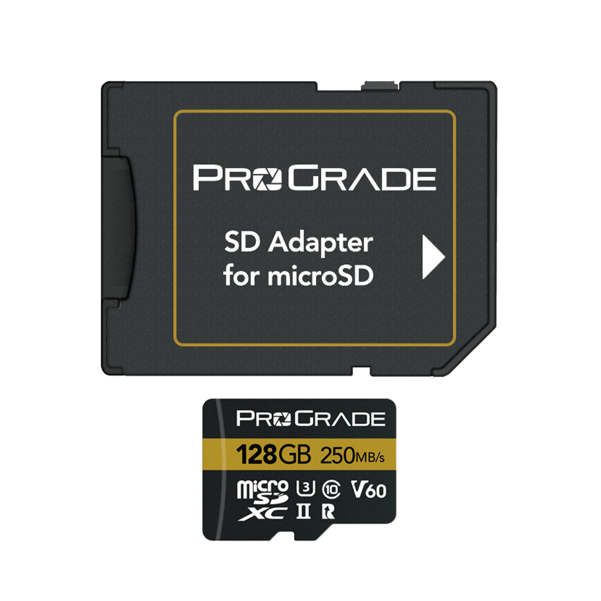 ProGrade Digital 128GB UHS-II microSDXC (V60) Memory Card with SD Adapter