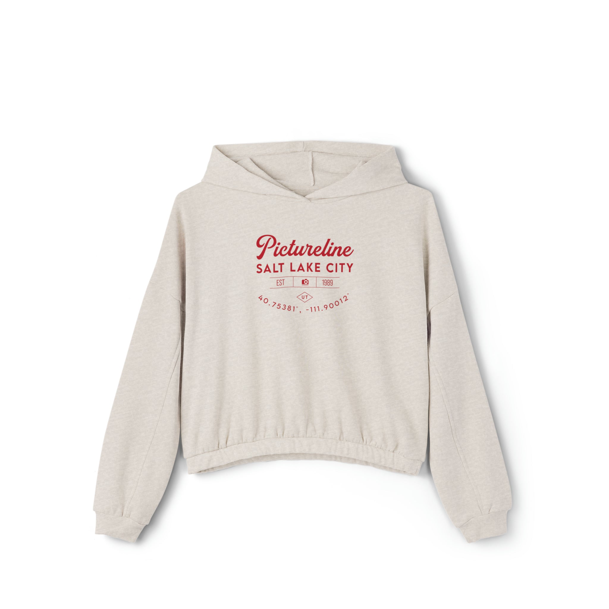 Old School Pictureline Cinched Crop Hoodie