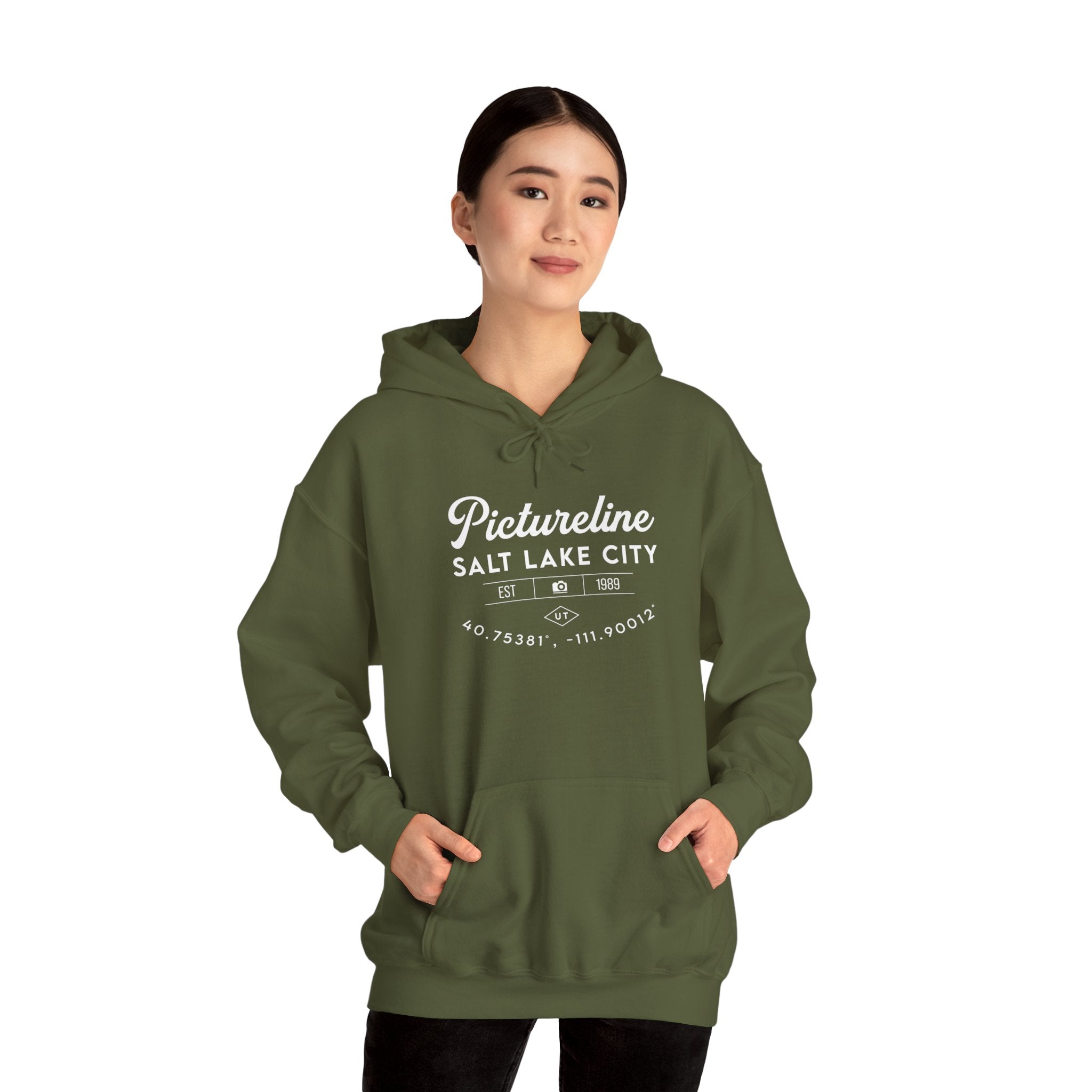 Old School Pictureline Unisex Hooded Sweatshirt (Front Design)