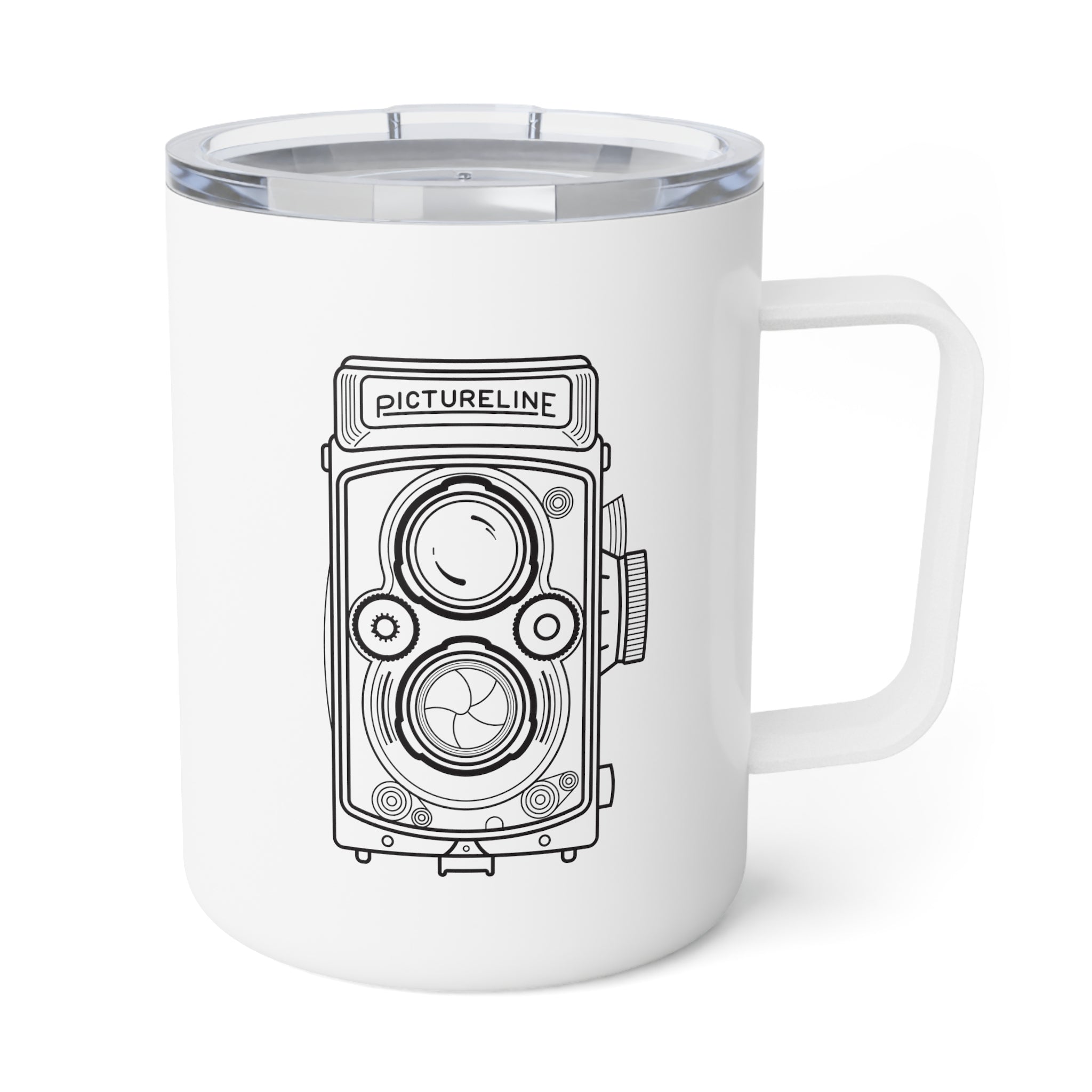 Vintage Camera Insulated Coffee Mug, 10oz