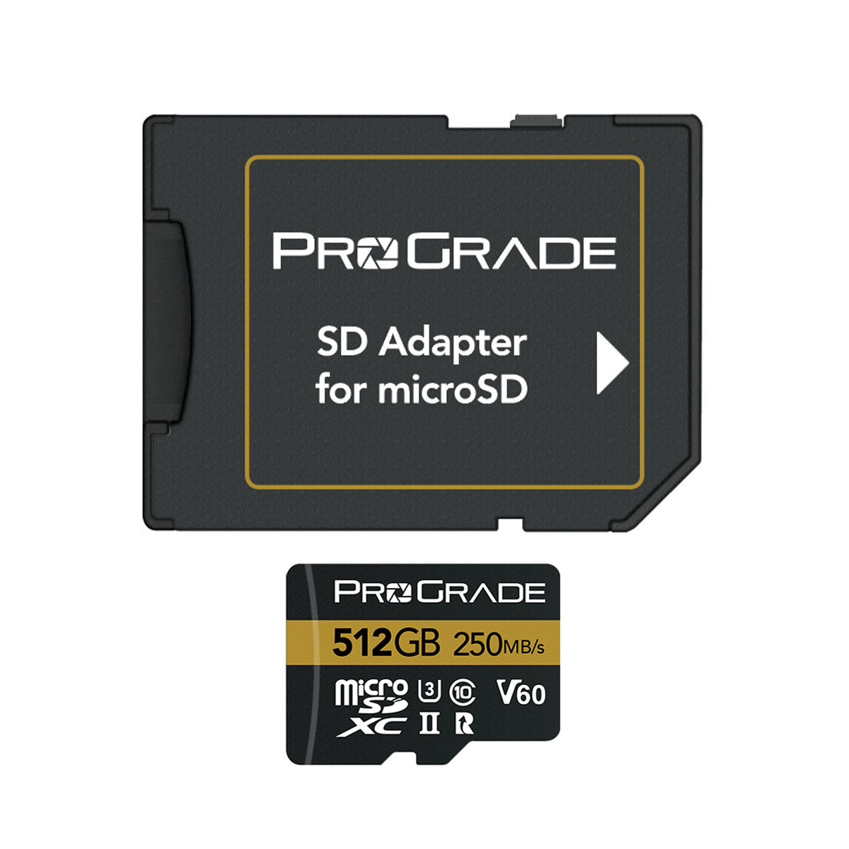 ProGrade Digital 512GB UHS-II microSDXC (V60) Memory Card with SD Adapter