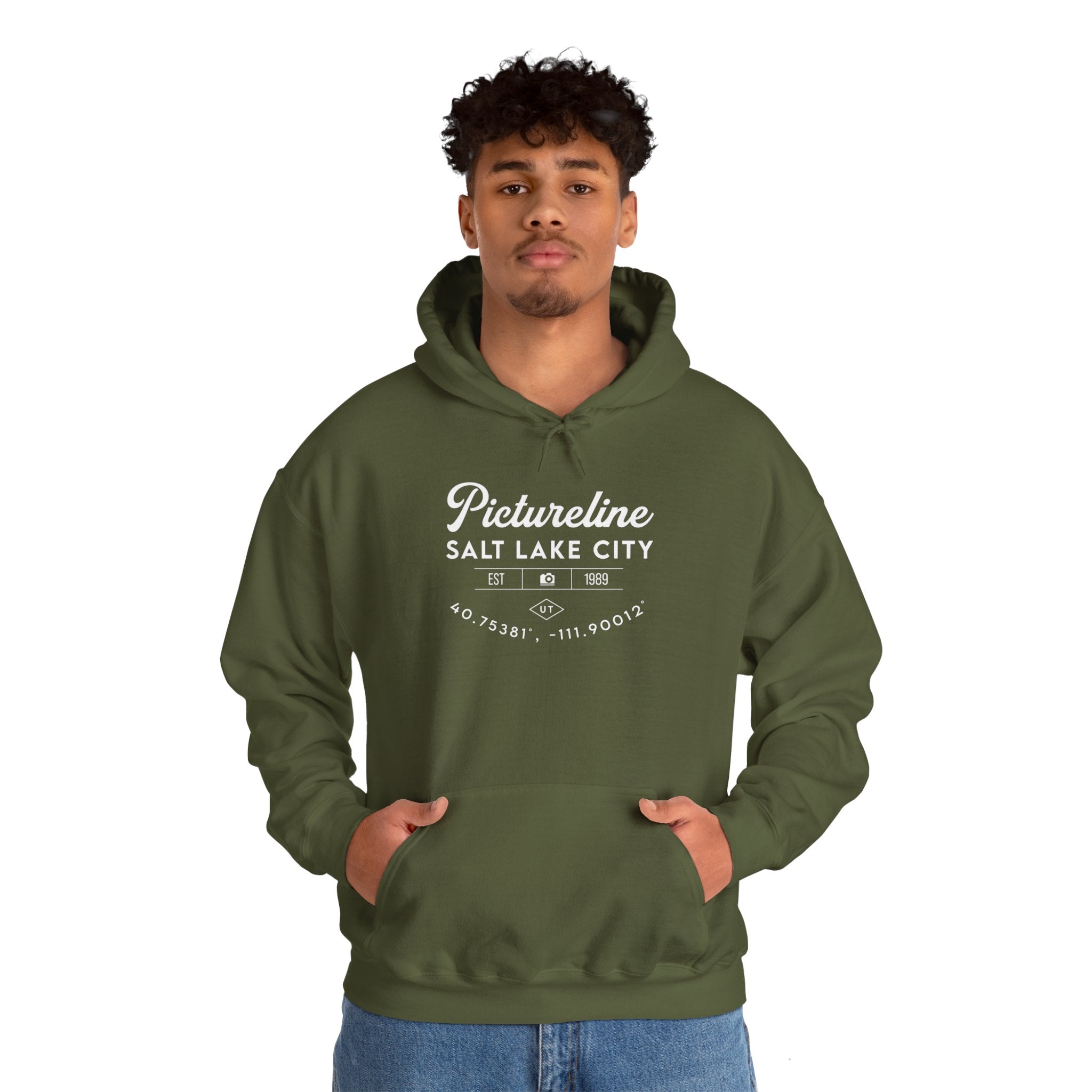 Old School Pictureline Unisex Hooded Sweatshirt (Front Design)