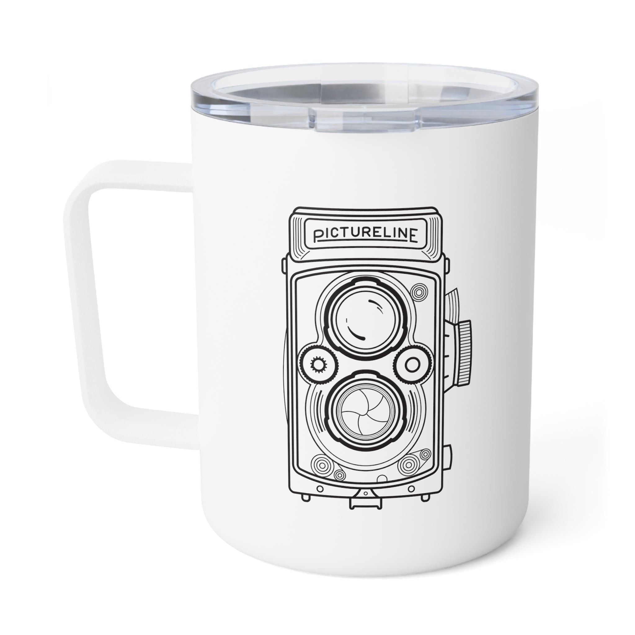 Vintage Camera Insulated Coffee Mug, 10oz