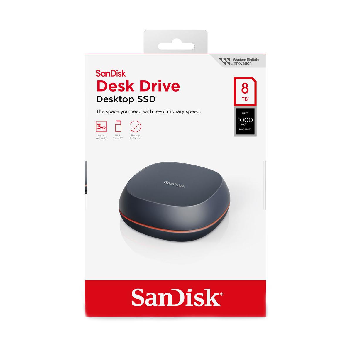 SanDisk 8TB SSD USB-C 3.2 Gen 2 External Drive