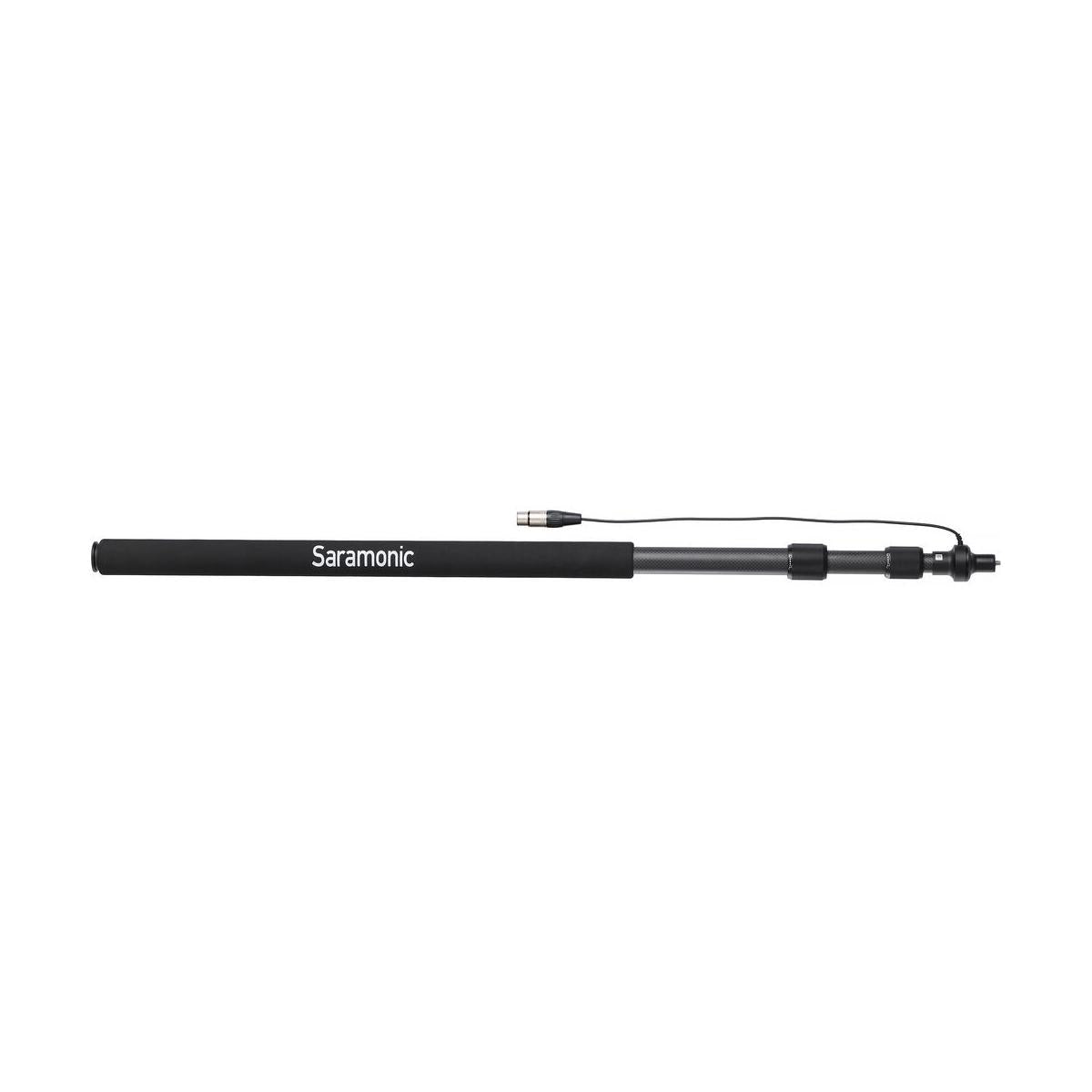 Saramonic Boompole Lite 3-Section Carbon Fiber with Internal Coiled XLR Cable (8.2')