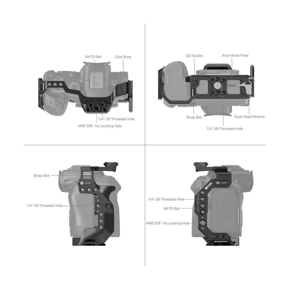 SmallRig Cage for Canon EOS R6 Mark II