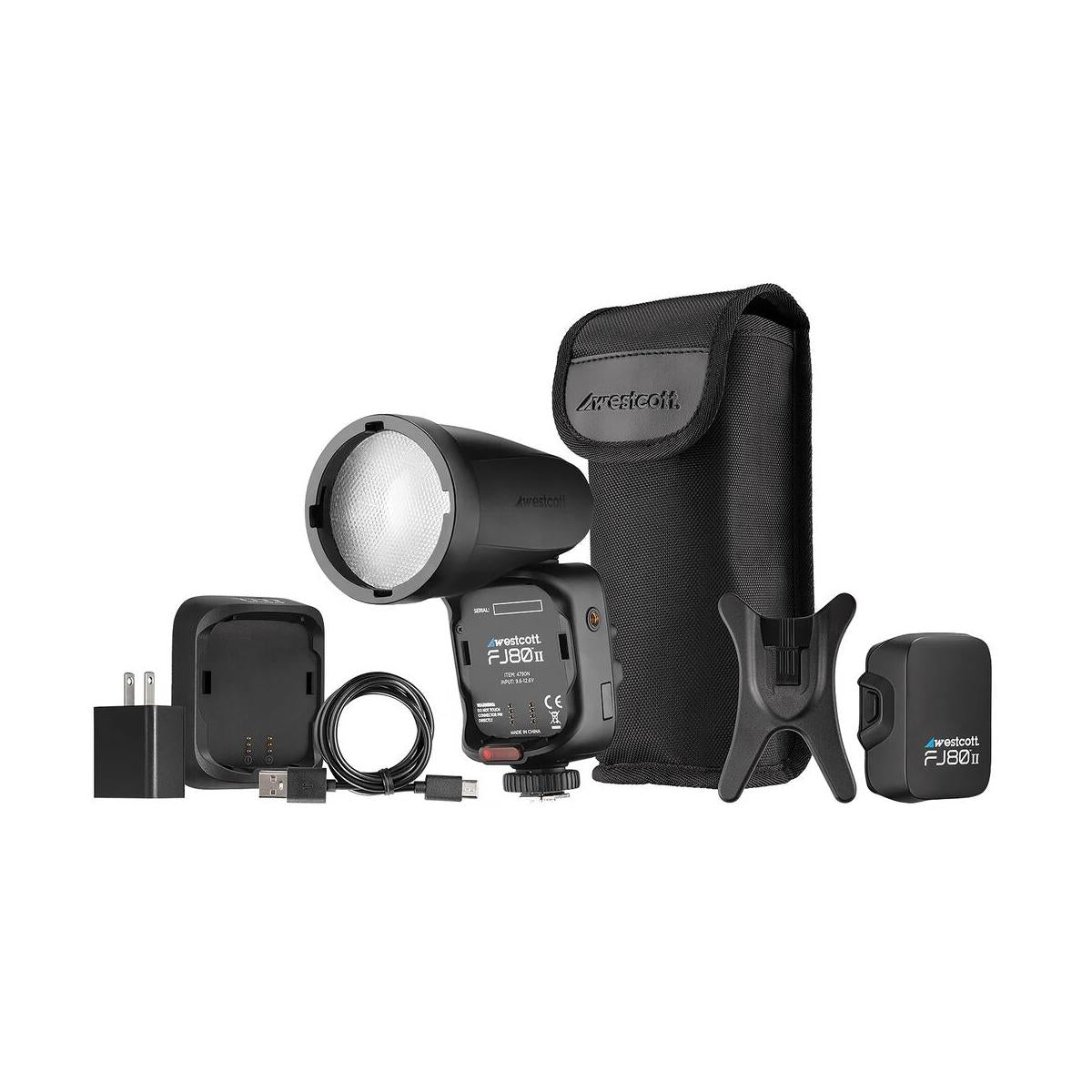 Westcott FJ80 II M Touchscreen 80Ws Speedlight with Universal Multi-Brand Camera Mount (2024)