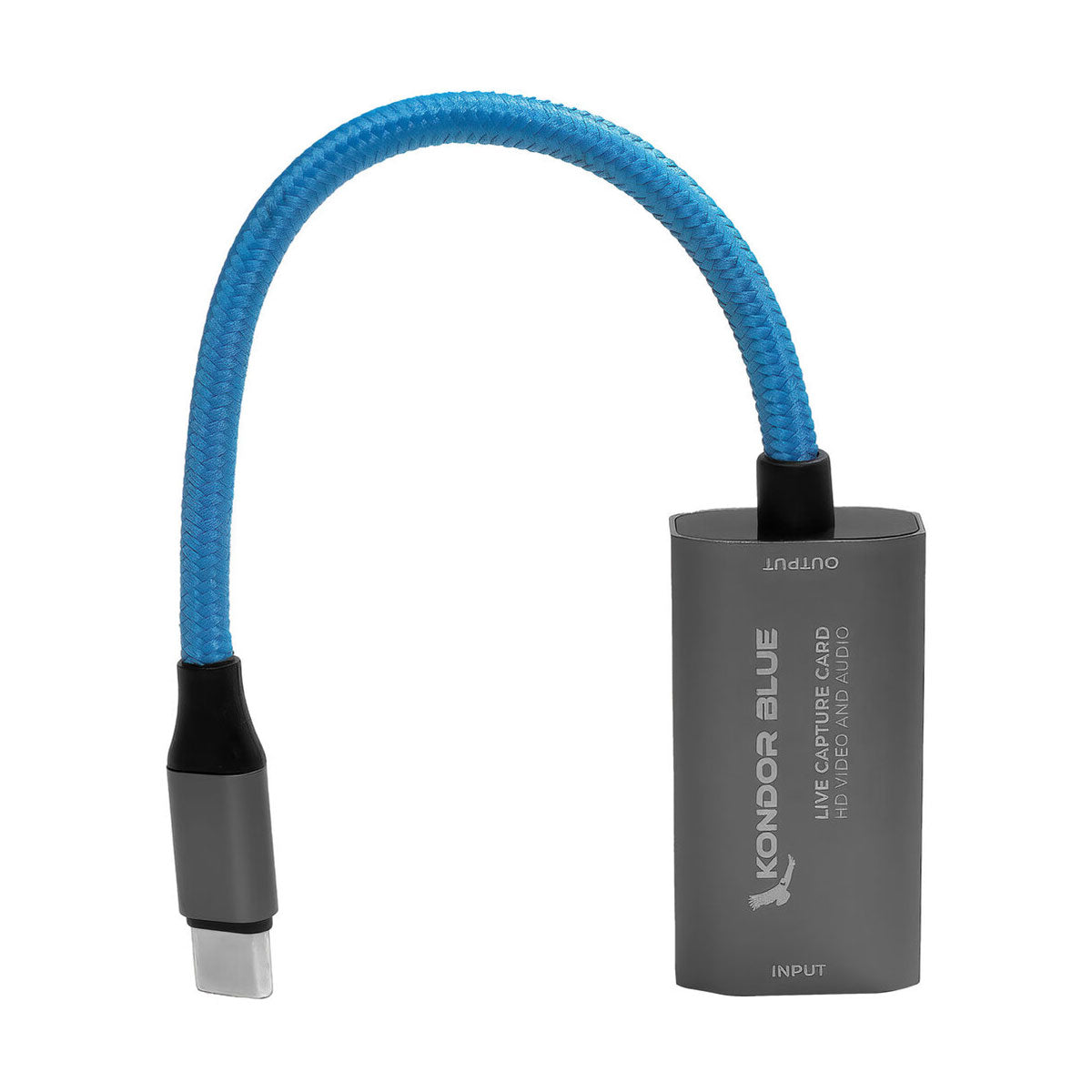 Kondor Blue HDMI to USB-C Capture Card for Live Streaming Video & Audio