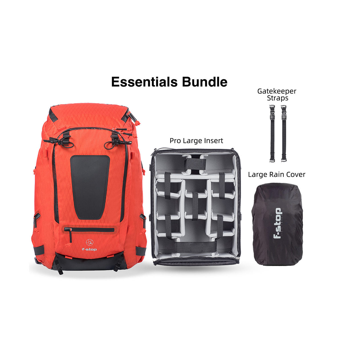 f-stop TILOPA 50L DuraDiamond Essential Backpack Bundle (Magma Red)