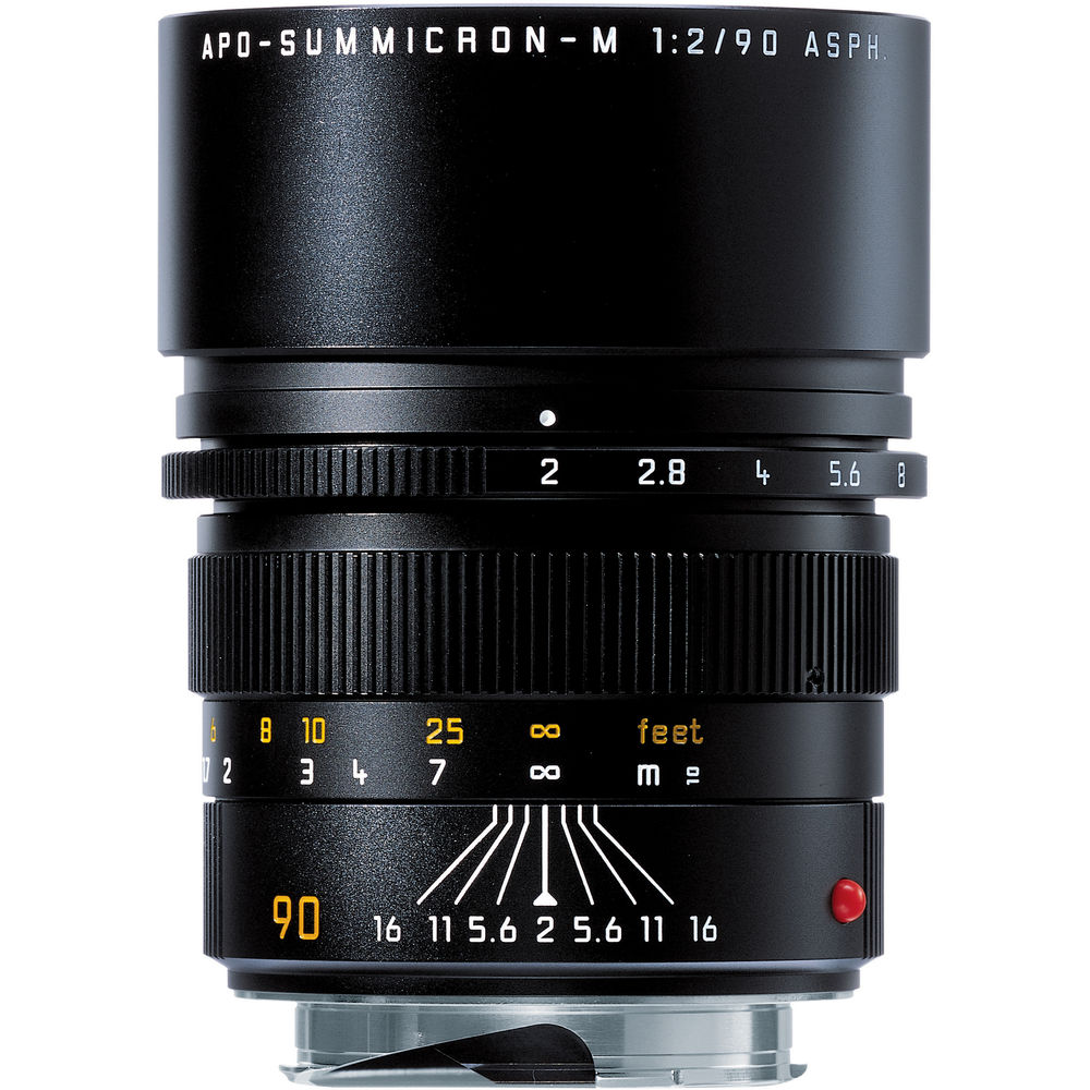 Leica 90mm f/2 APO-Summicron-M ASPH Lens (Black Anodized)