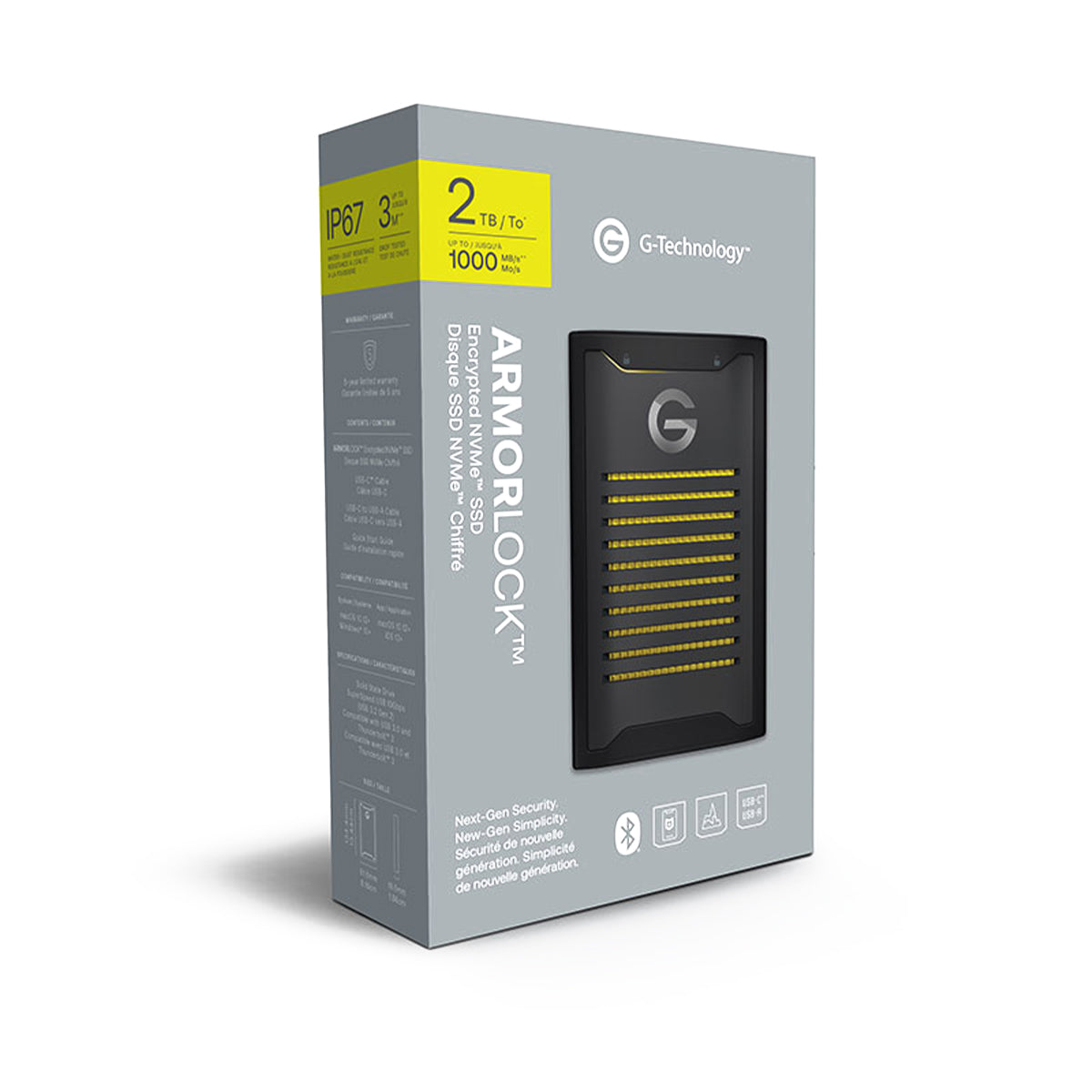 G-Technology 2TB ArmorLock NVMe SSD Hard Drive