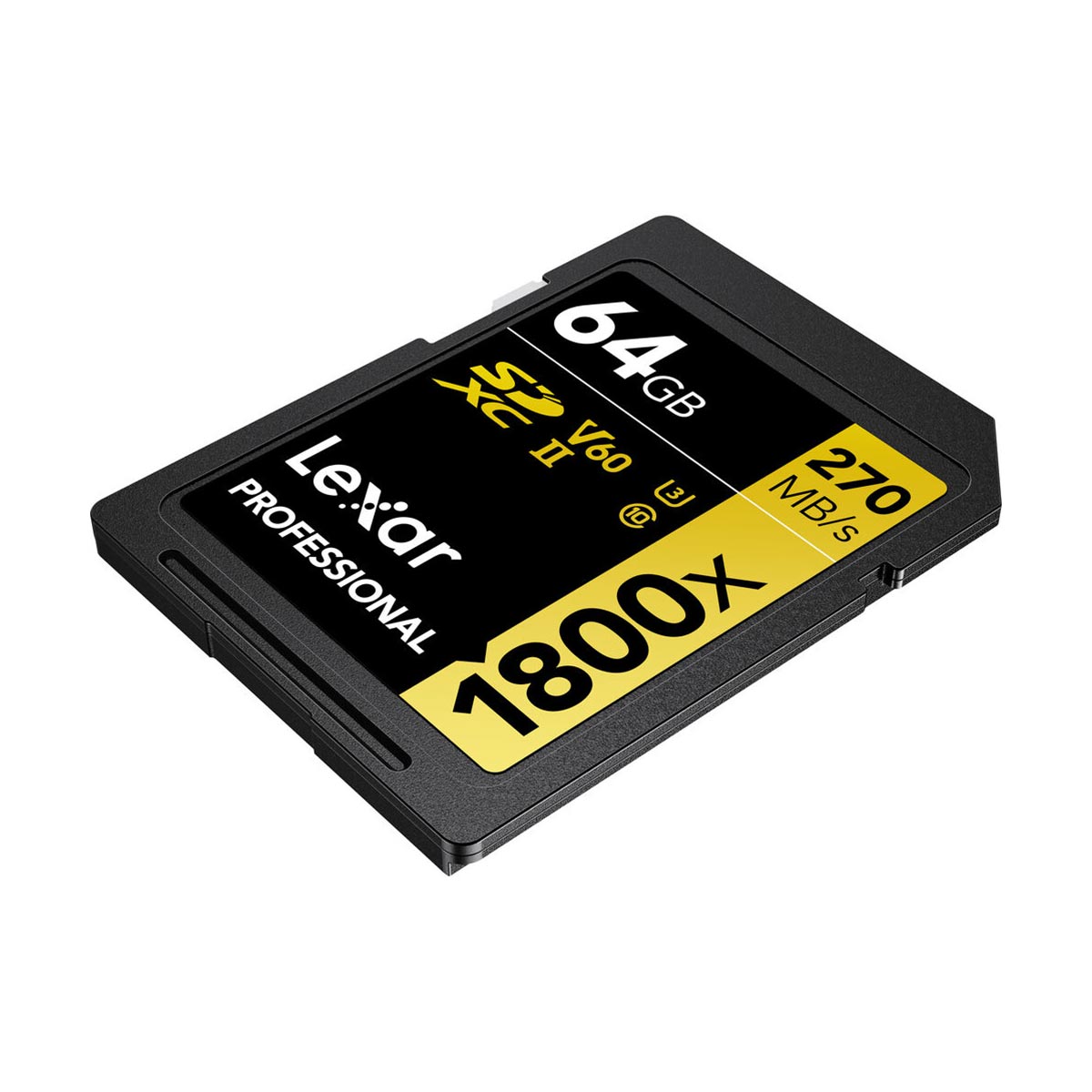 Lexar 64GB Professional 1800x UHS-II SDXC (V60) Memory Card