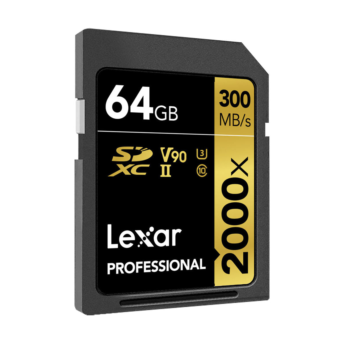 Lexar 64GB Professional 2000x UHS-II SDXC (V90) Memory Card