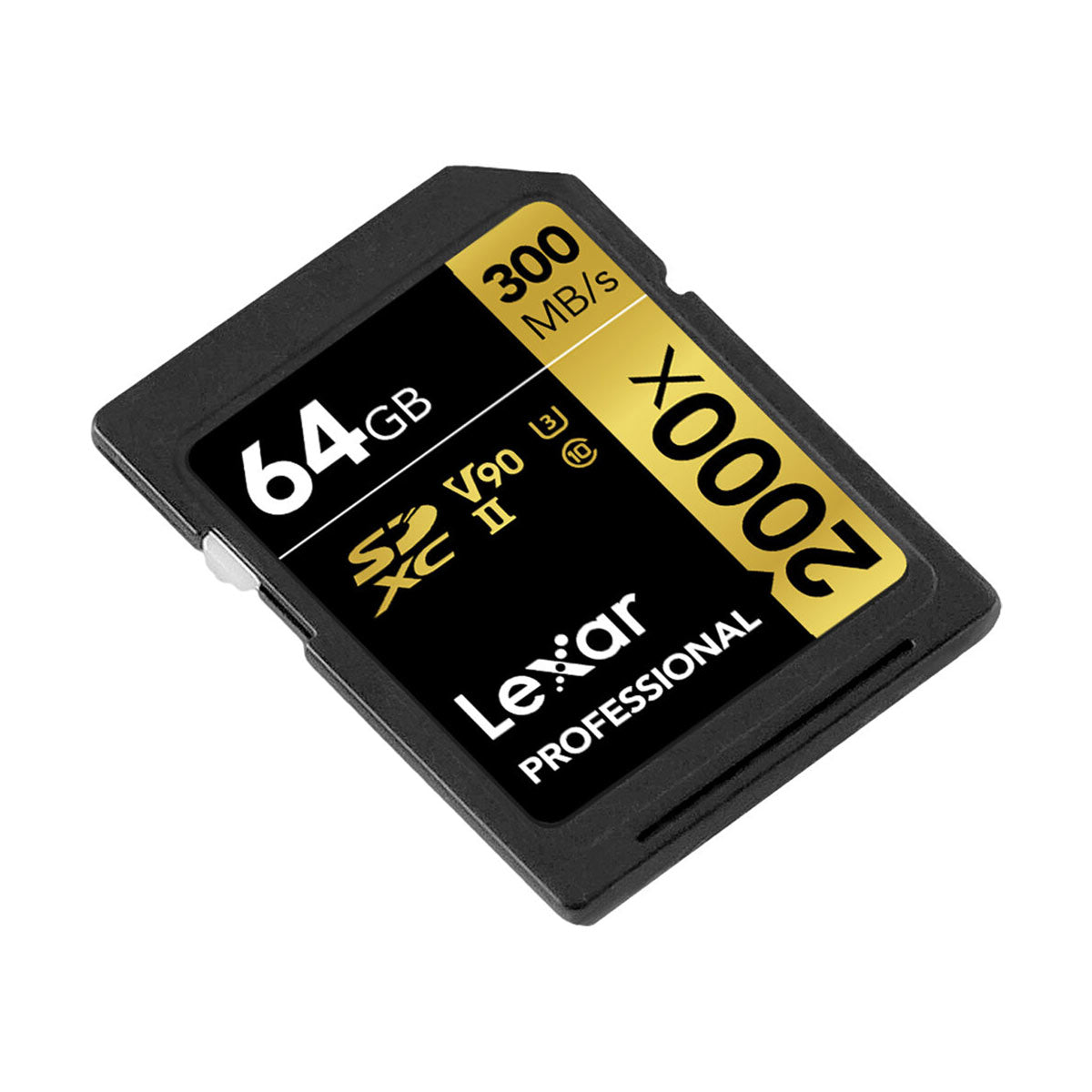 Lexar 64GB Professional 2000x UHS-II SDXC (V90) Memory Card