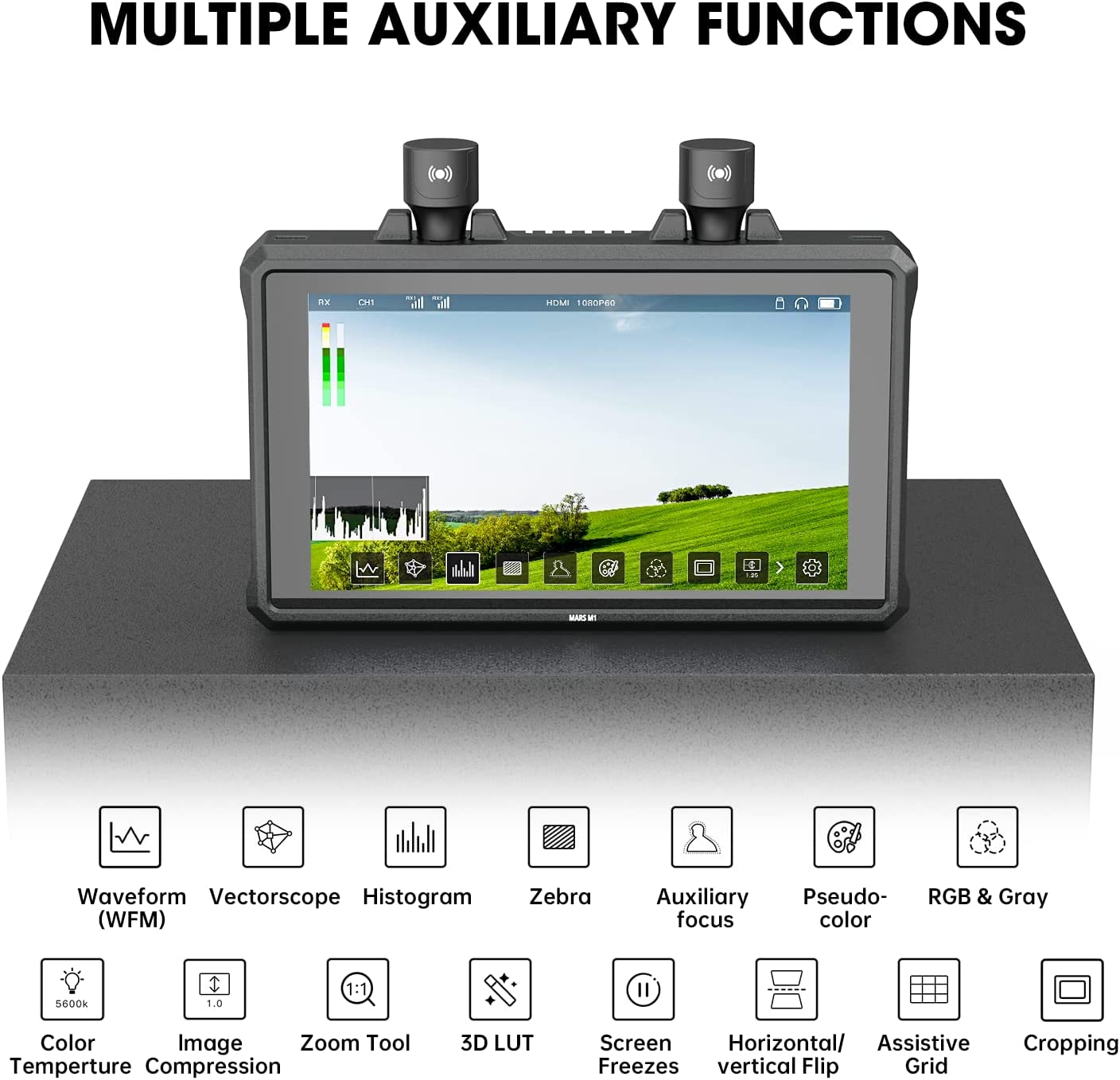 Hollyland Mars M1 5.5" Wireless Transceiver Monitor Kit (Set of 2)