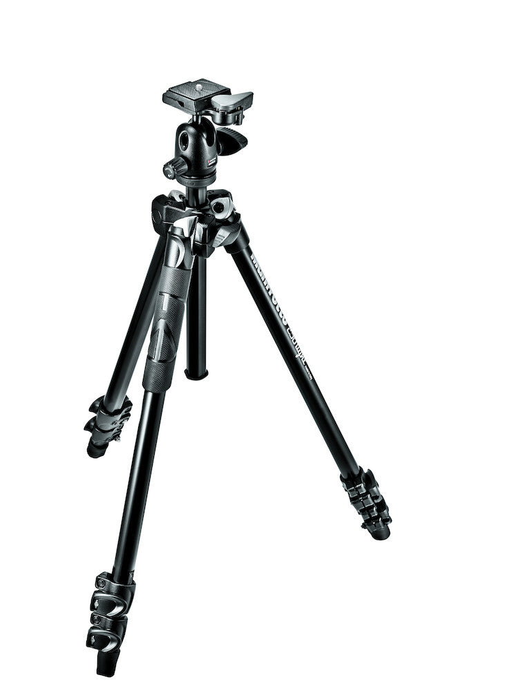 Manfrotto MK290LTA3-BHUS 290 Aluminum Tripod w/Ball Head, tripods photo tripods, Manfrotto - Pictureline  - 1