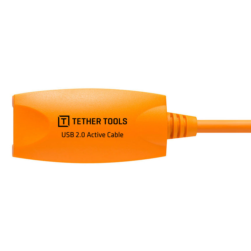 Tether Tools TetherPro USB 2.0 to USB Female Active Extension, 16' (5m), ORG