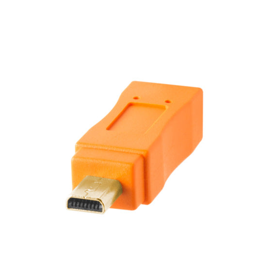 Tether Tools TetherPro USB 2.0 to Mini-B 8-Pin, 15' (4.6m), ORG