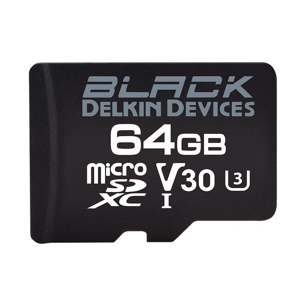 Delkin 64GB microSDHC Black Memory Card