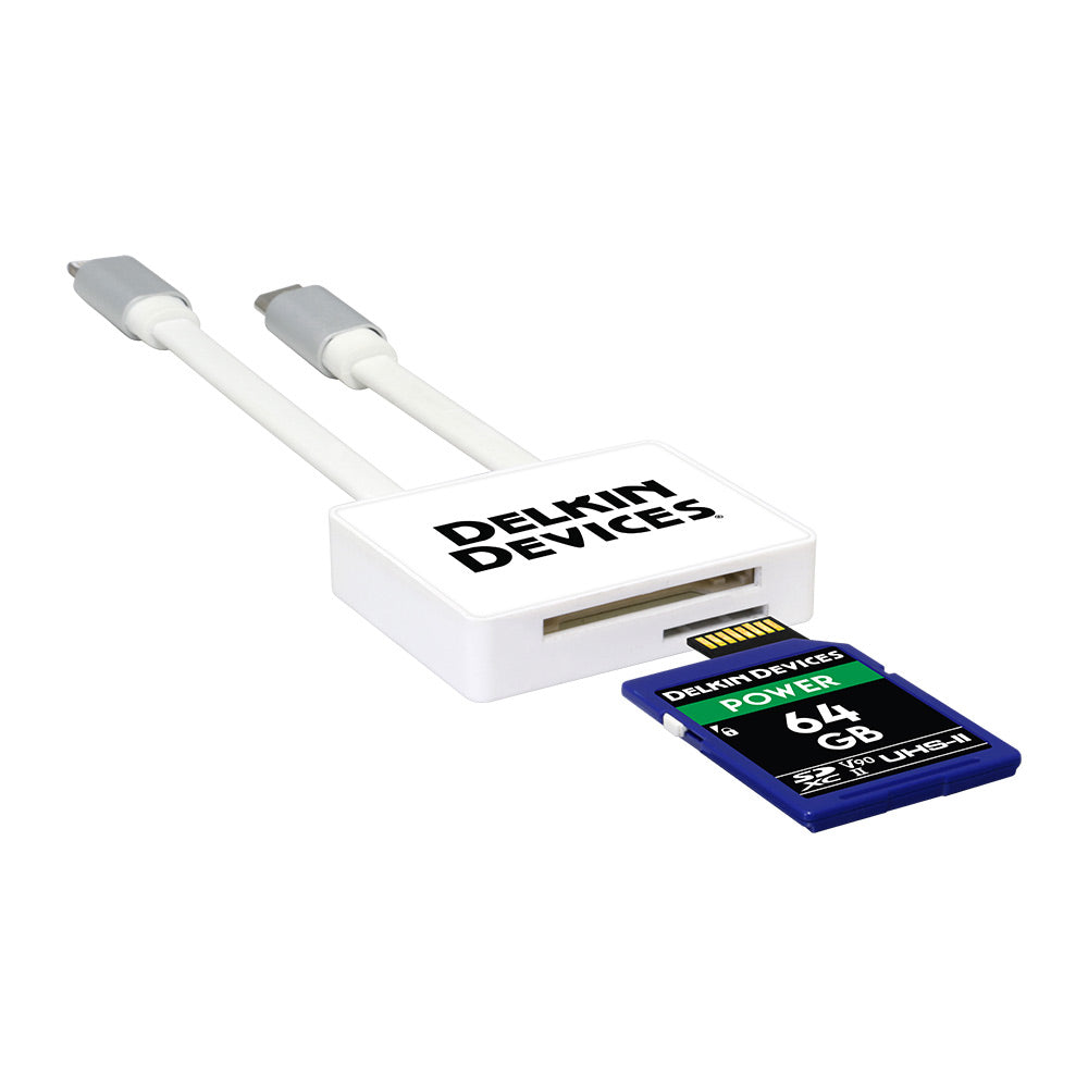 Delkin quikVIEW Lightning/Micro-USB SD & microSD Mobile Reader