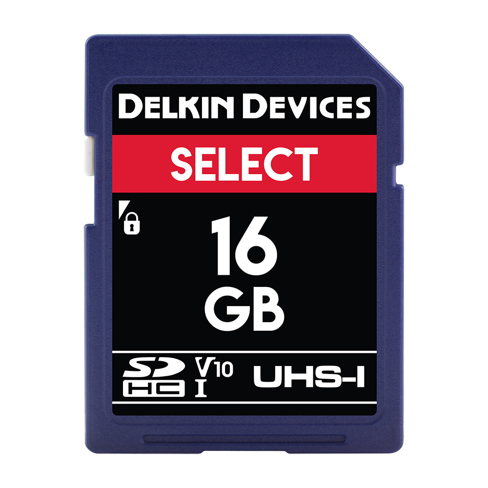 Delkin 16GB Select UHS-I SDHC Memory Card