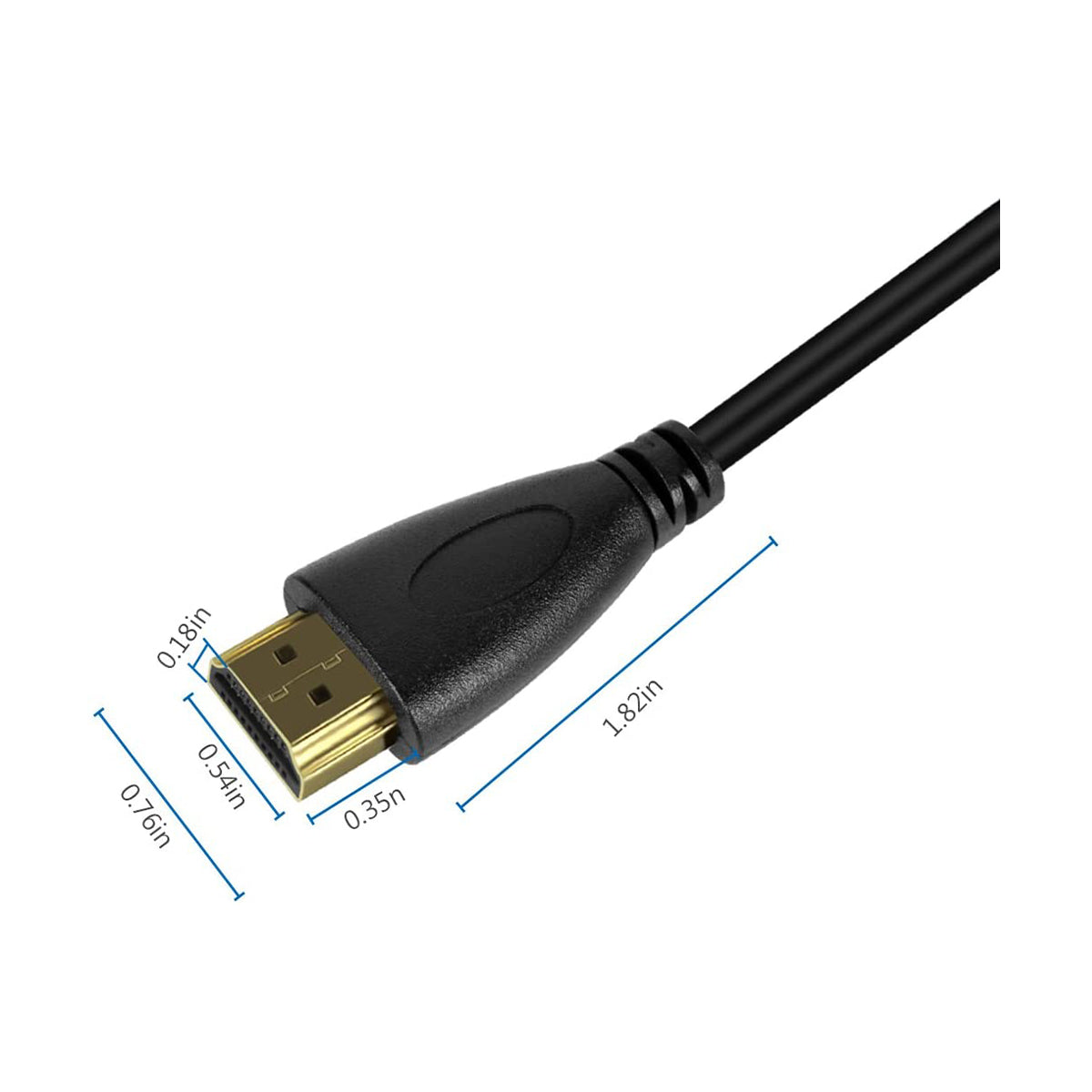 pictureline Full HDMI to Full HDMI Coiled 12” Cable