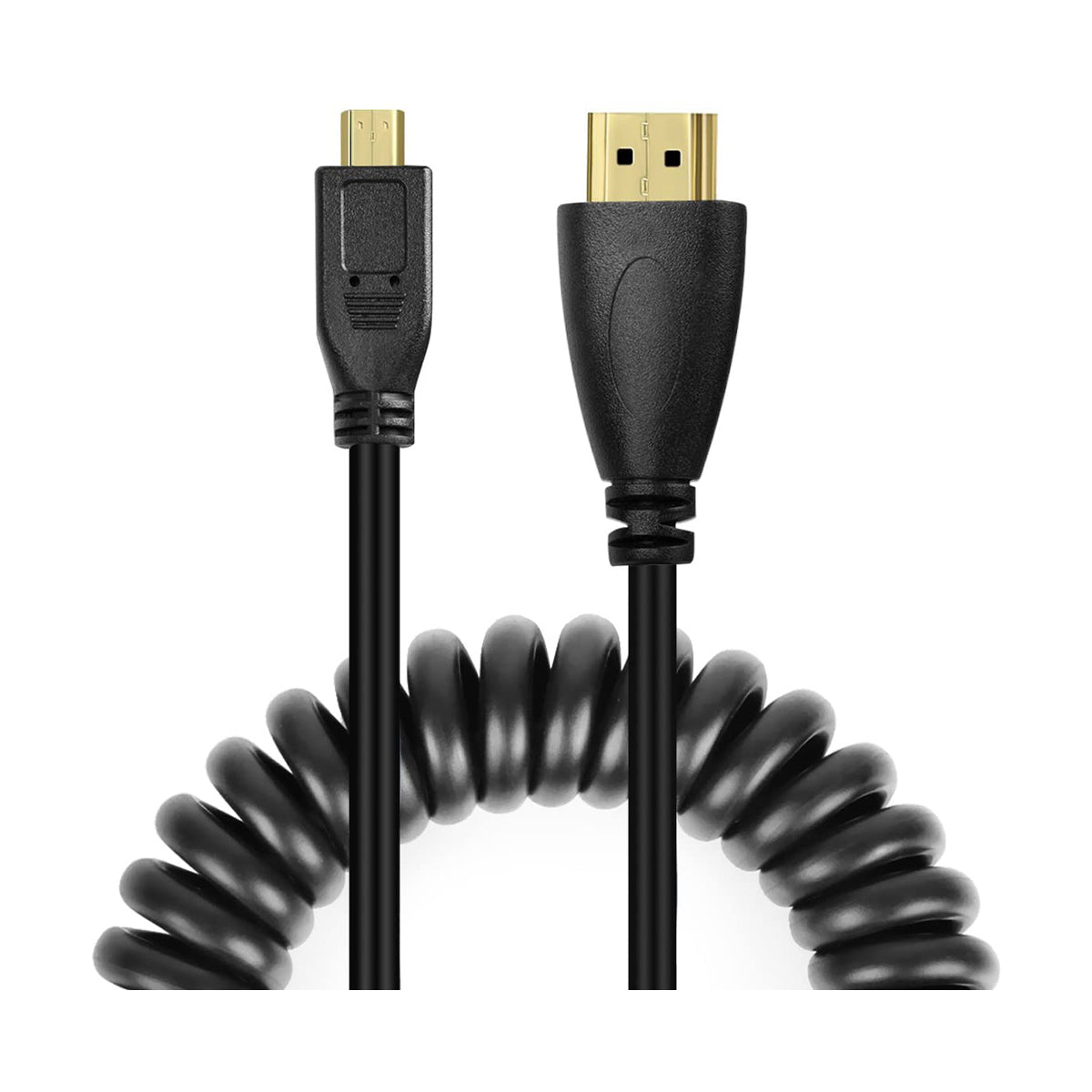 pictureline Full HDMI to Micro HDMI Coiled 12” Cable