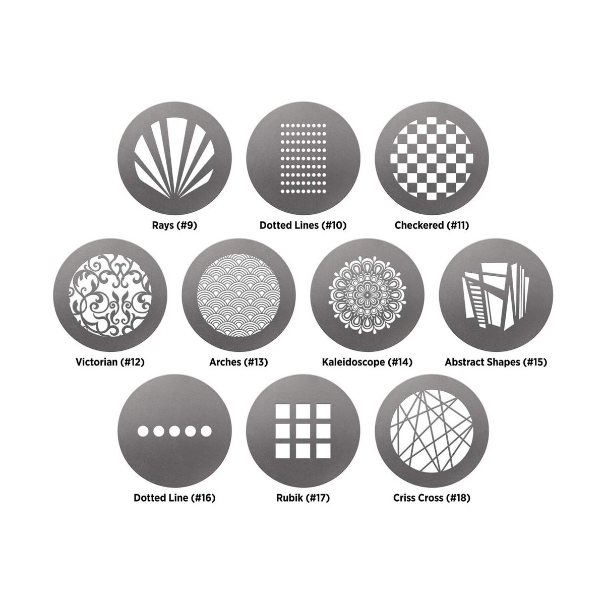 Westcott Gobo Pack 1: Patterns for Optical Spot by Lindsay Adler (10-pack)