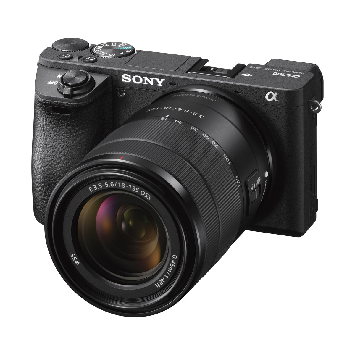 Sony Alpha a6500 Mirrorless Digital Camera with E-Mount 18-135mm Lens (Black)