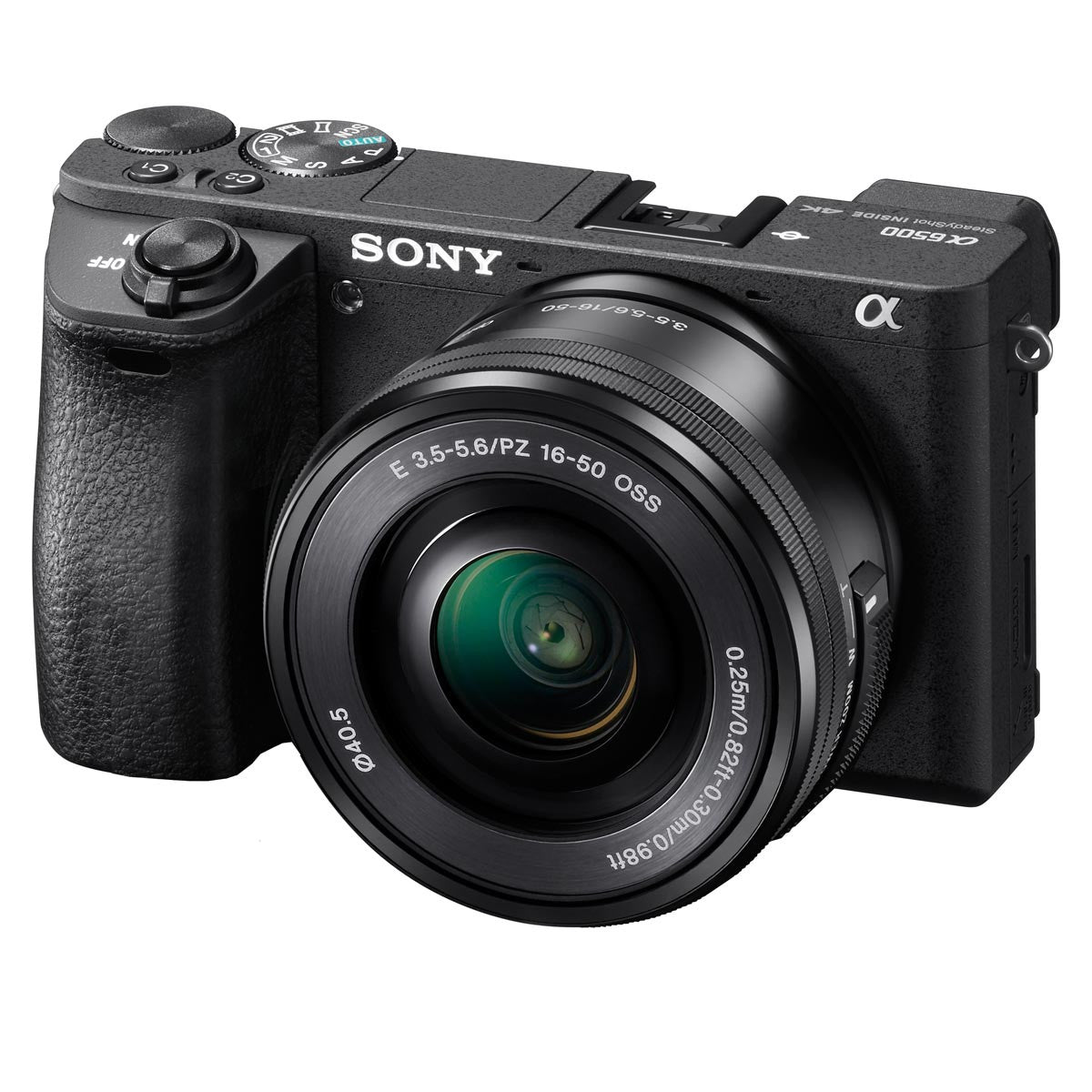 Sony Alpha a6500 Mirrorless Digital Camera with E-Mount 16-50mm Lens