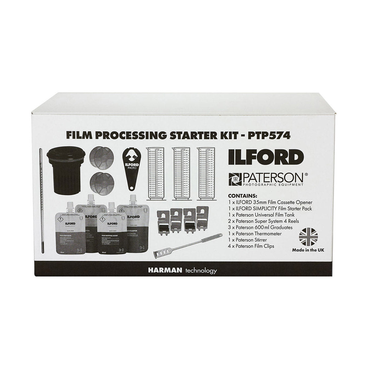 Ilford and Paterson Film Processing Starter Kit