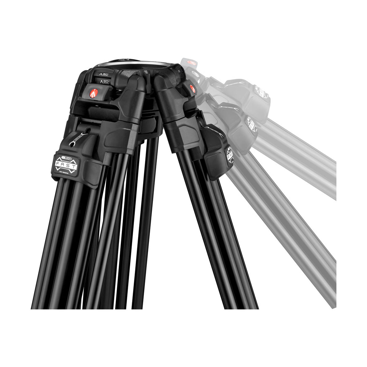 Manfrotto MVK612TWINFAUS Kit with Nitrotech 612 Fluid Head and 645 Fast Twin Leg Aluminum Tripod & Bag