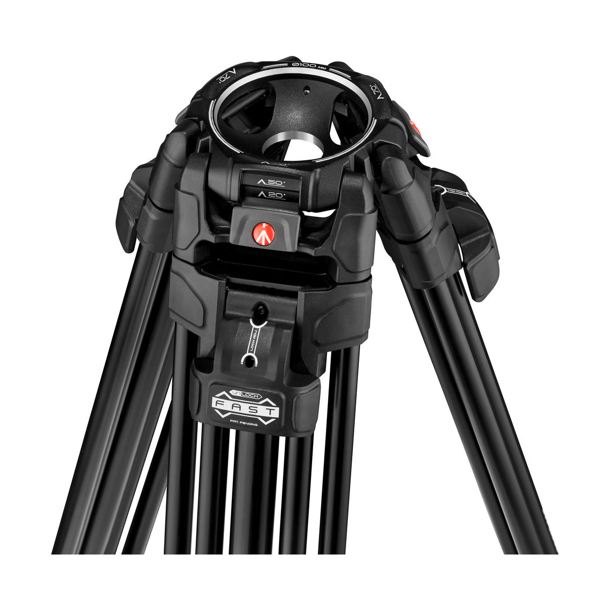 Manfrotto MVK612TWINFAUS Kit with Nitrotech 612 Fluid Head and 645 Fast Twin Leg Aluminum Tripod & Bag