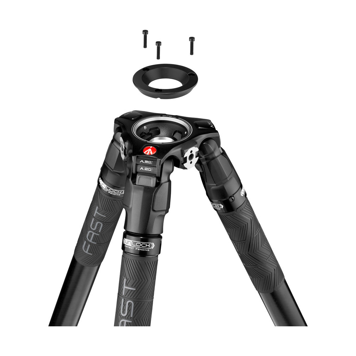 Manfrotto MVK612SNGFCUS Nitrotech 612 Fluid Head with 635 FAST Single Leg Carbon Fiber Tripod