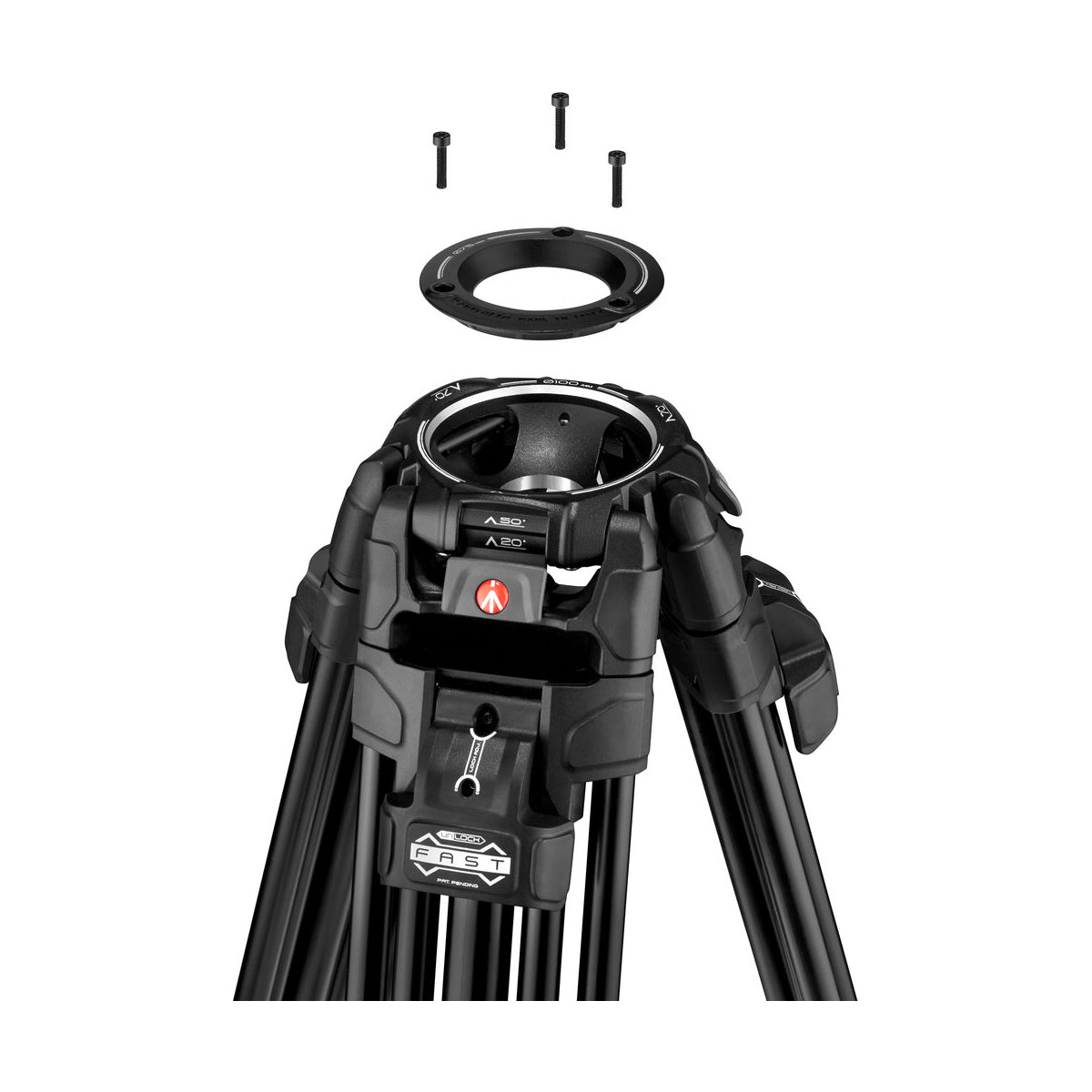 Manfrotto MVTTWINFAUS 645 Fast Twin Leg Aluminum Video Tripod