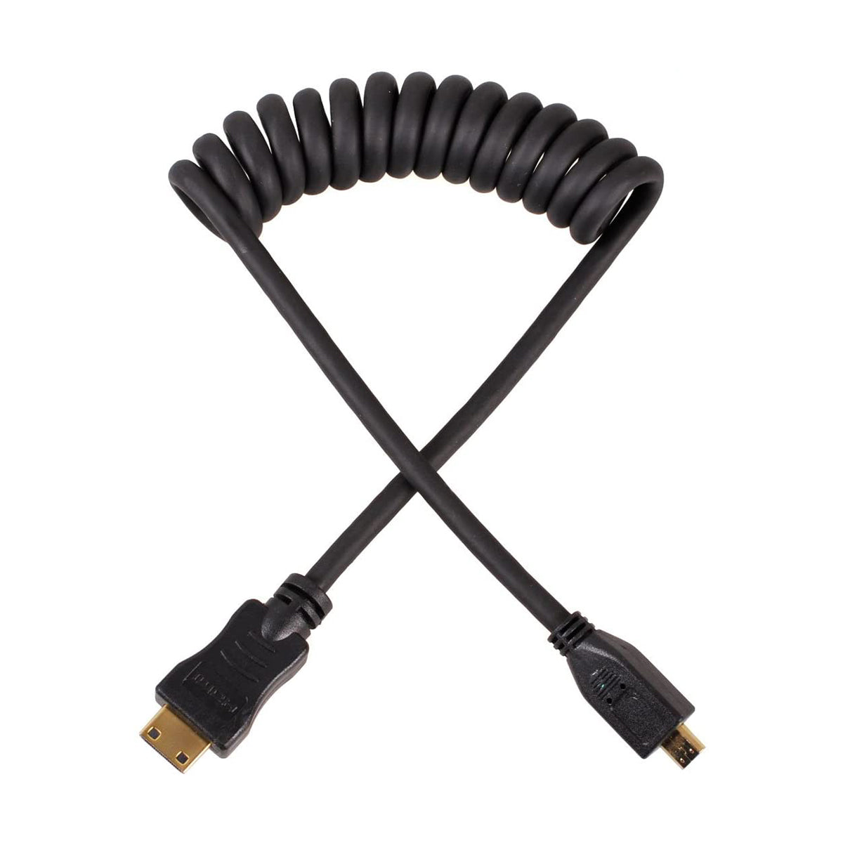 pictureline Mini HDMI to Micro HDMI Coiled 12” Cable