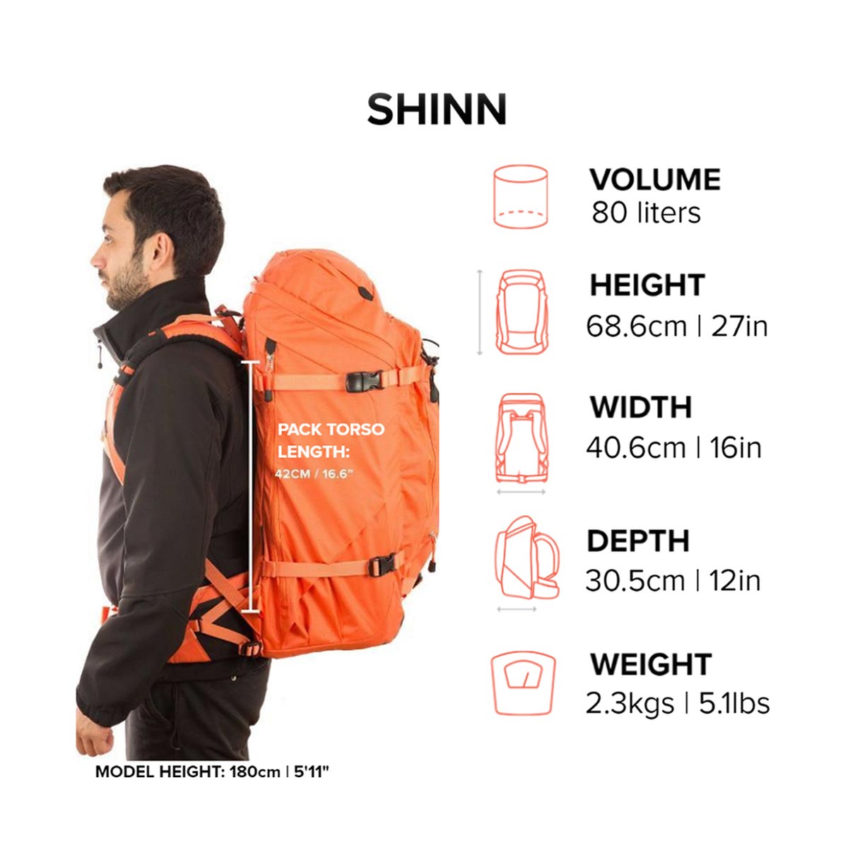 f-stop Mountain Series Shinn 80L Backpack Essentials Bundle (Matte Anthracite Black)