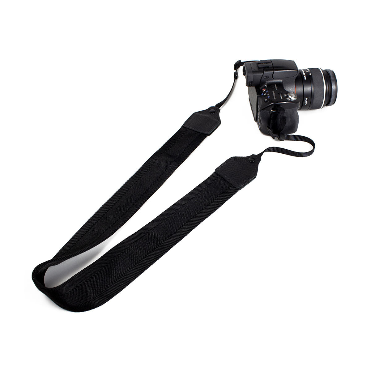 Perri's Leathers 2" Nylon Padded Seatbelt Camera Strap (Black)