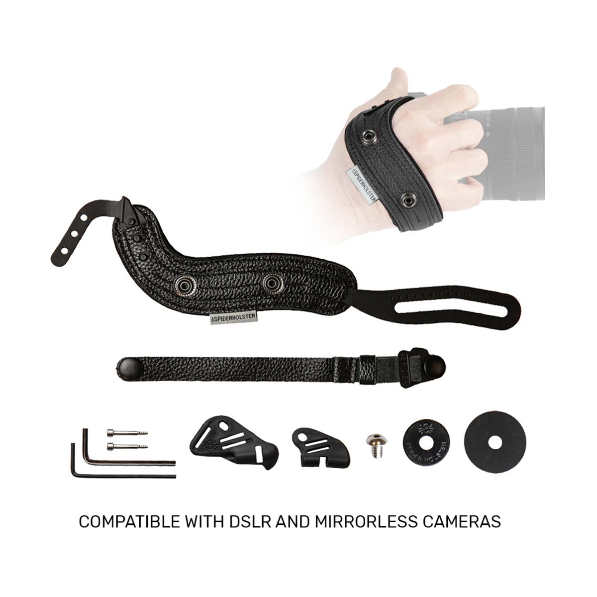 Spider Camera Holster SpiderPro Hand Strap V2 - Black