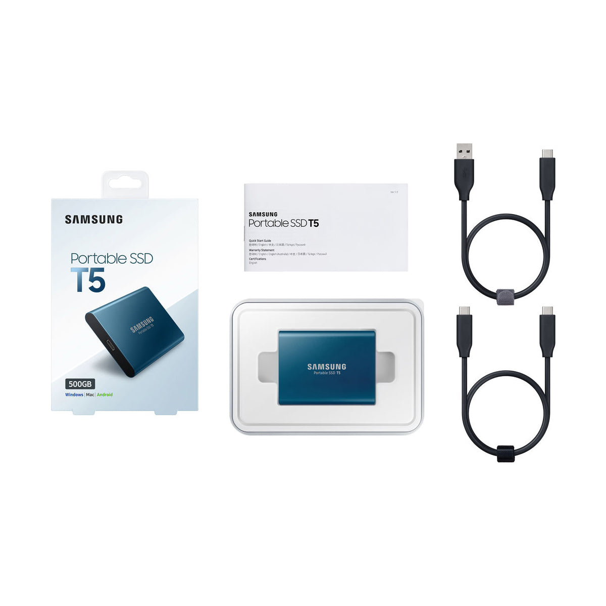 Samsung T5 250GB Portable Solid State Drive