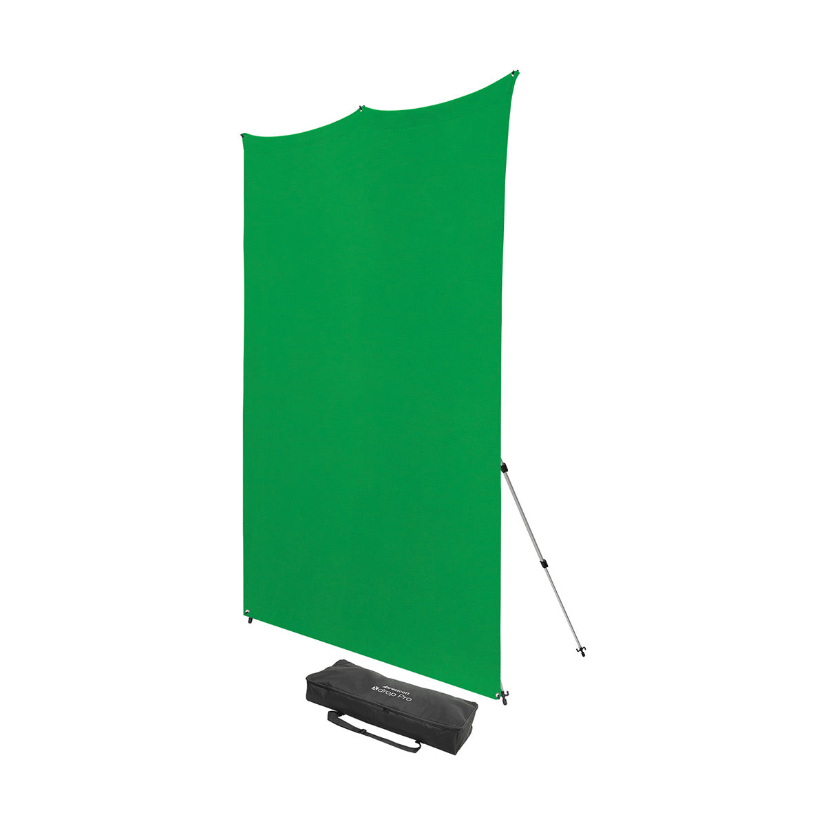 Westcott X-Drop Pro Wrinkle-Resistant Backdrop Kit - Chroma-Key Green Screen (8' x 8')