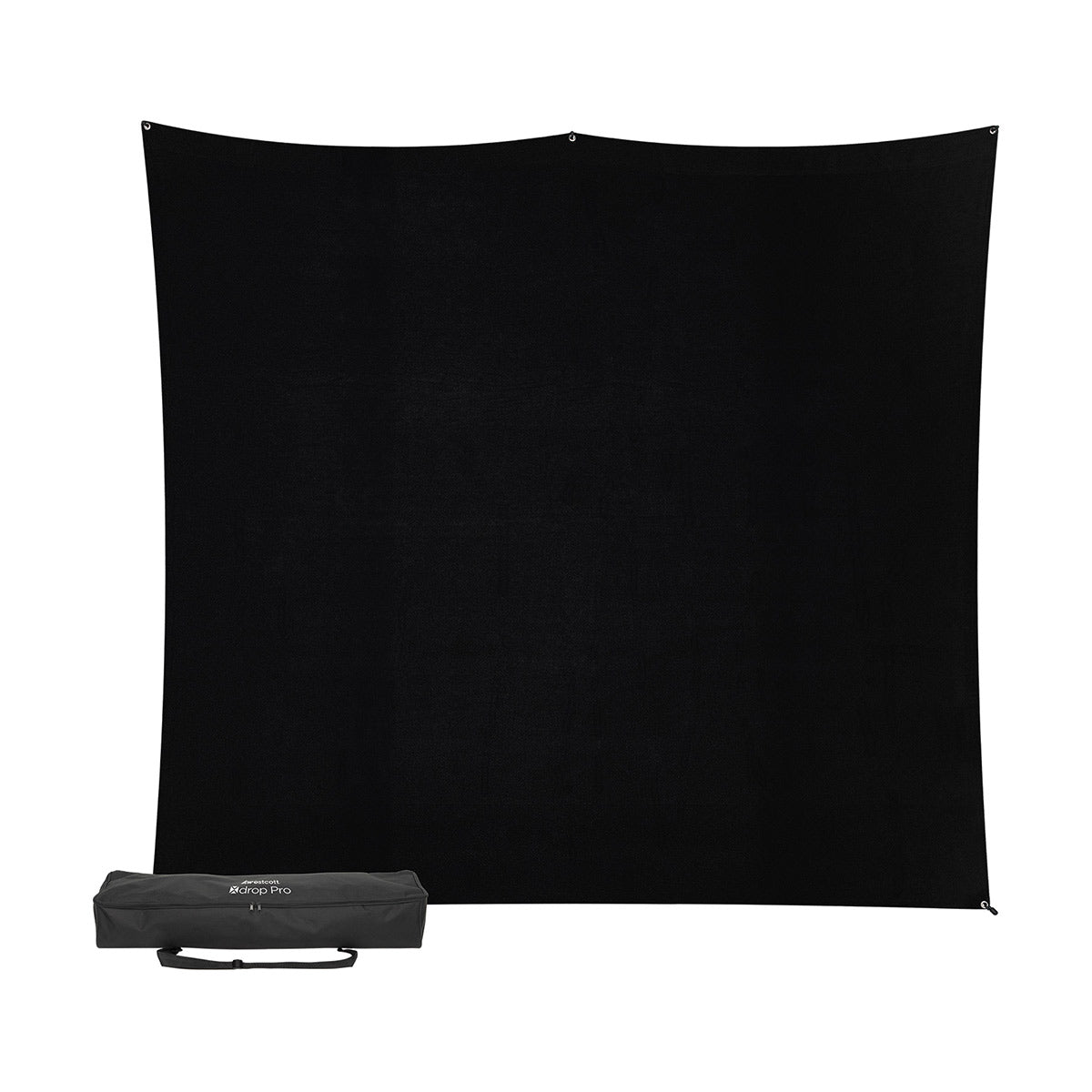 Westcott X-Drop Pro Wrinkle-Resistant Backdrop Kit - Rich Black (8' x 8')