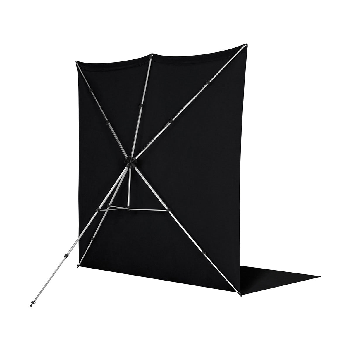 Westcott X-Drop Pro Wrinkle-Resistant Backdrop Kit - Rich Black Sweep (8' x 13')