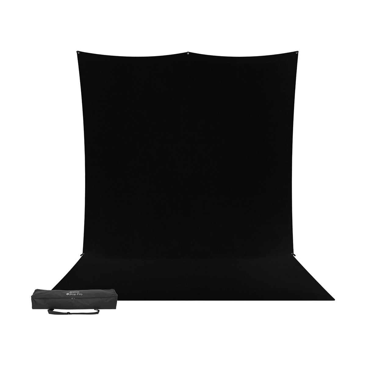 Westcott X-Drop Pro Wrinkle-Resistant Backdrop Kit - Rich Black Sweep (8' x 13')