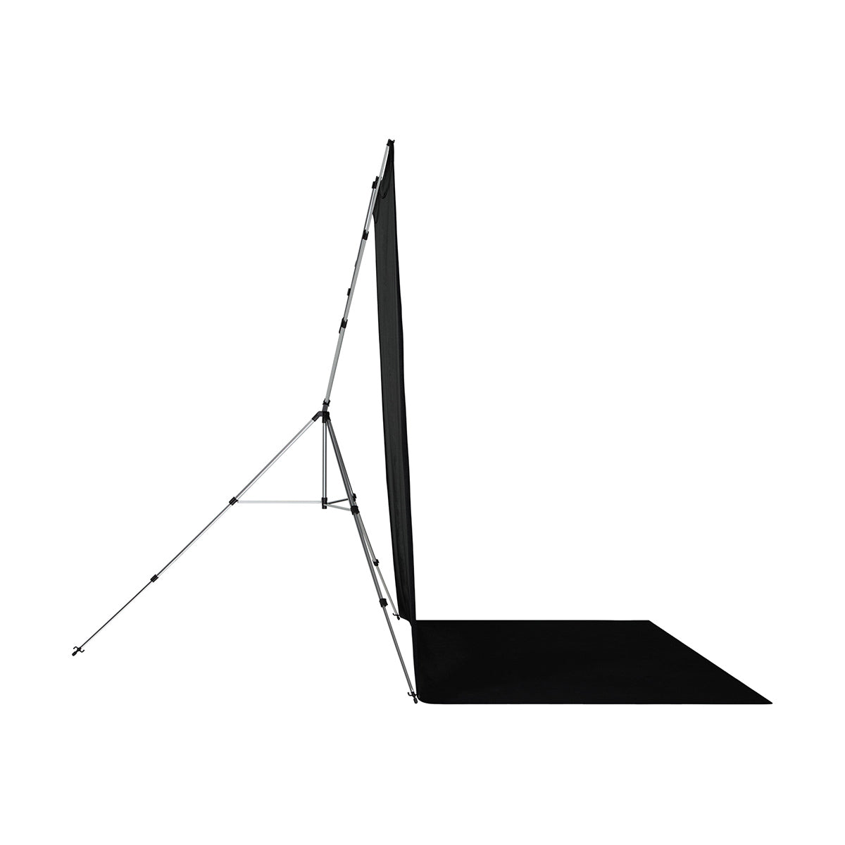 Westcott X-Drop Pro Wrinkle-Resistant Backdrop Kit - Rich Black Sweep (8' x 13')