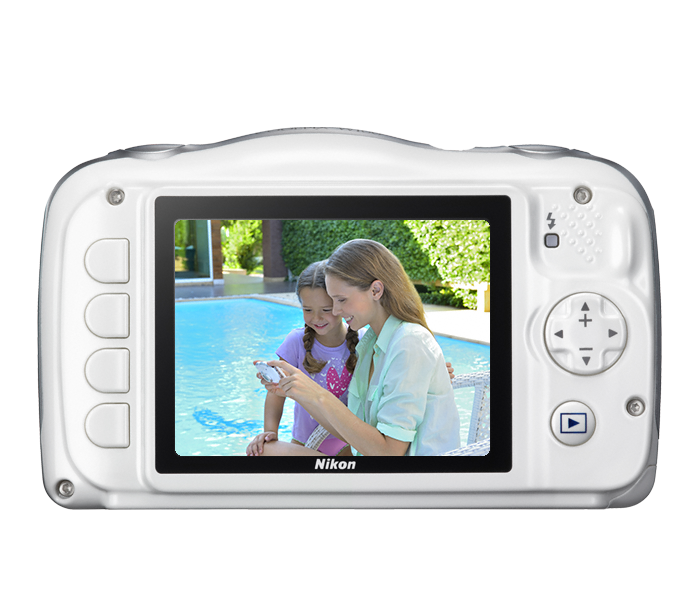 Nikon Coolpix W100 Digital Camera (White), camera point & shoot cameras, Nikon - Pictureline  - 4