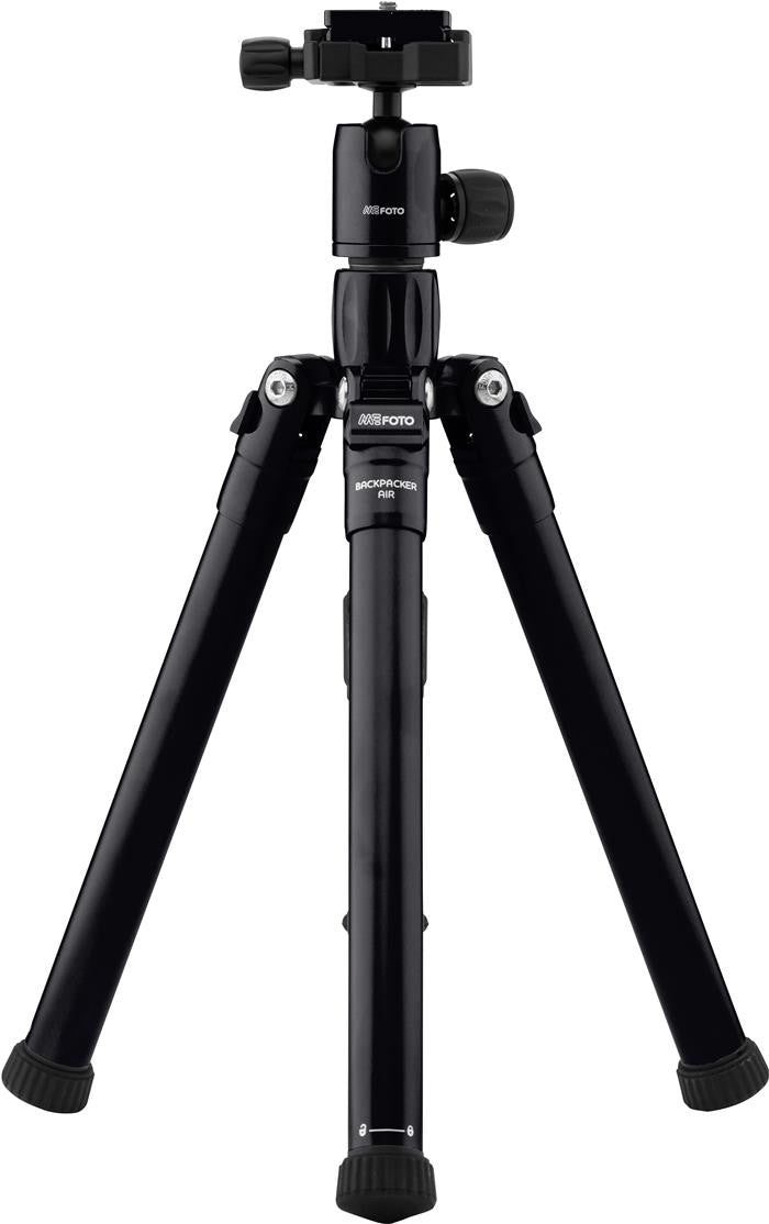 MeFOTO BackPacker Air Tripod Kit (Black), tripods travel & compact, MeFOTO - Pictureline  - 1