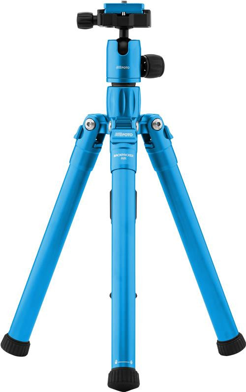 MeFOTO BackPacker Air Tripod Kit (Blue), tripods travel & compact, MeFOTO - Pictureline  - 1